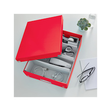 Organizační box Leitz Click&Store - velikost M / červená