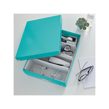 Organizační box Leitz Click&Store - velikost M / ledově modrá