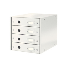Zásuvkový box Leitz Click&Store - 4 zásuvky / bílá