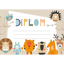 Diplom A4 - Zvířátka