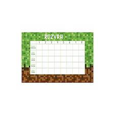 Rozvrh hodin A5 - Kostky