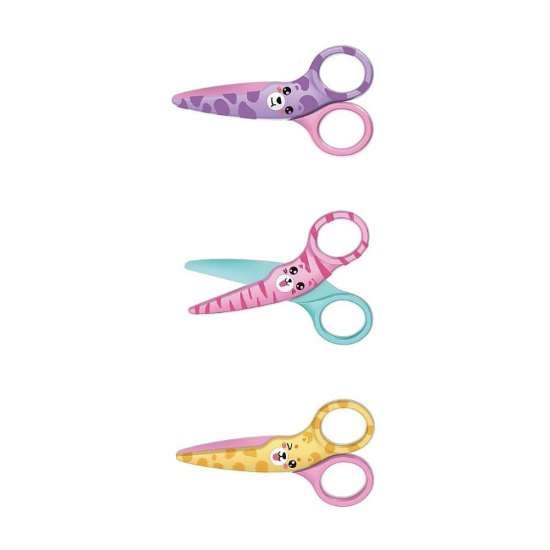 Nůžky dětské KEYROAD - mix zvířátka / 10,5 cm