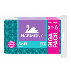 Papír toaletní Harmony Soft White 3-vrstvý / 30 ks