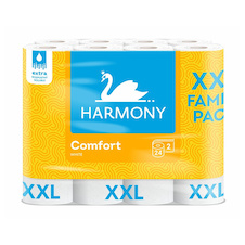 Papír toaletní Harmony Comfort White 2 vrstvý / 24 ks