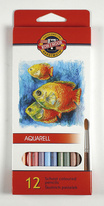 Pastelky aquarelové Mondeluz - 12 barev