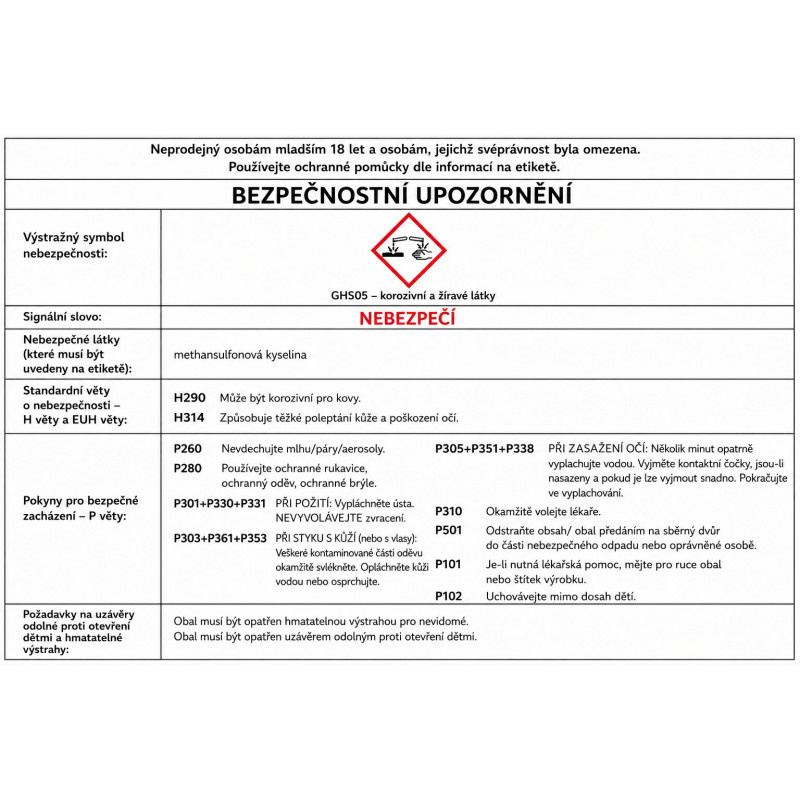 Odvápňovač LAVON Professional víceúčelový - 1 l