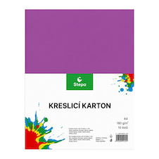 Barevný karton - A4 / 180 g / 10 listů / barevný mix