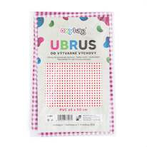 Ubrus PVC - červené káro / 65 x 50 cm