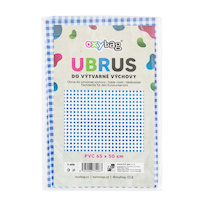 Ubrus PVC - modré káro / 65 x 50 cm