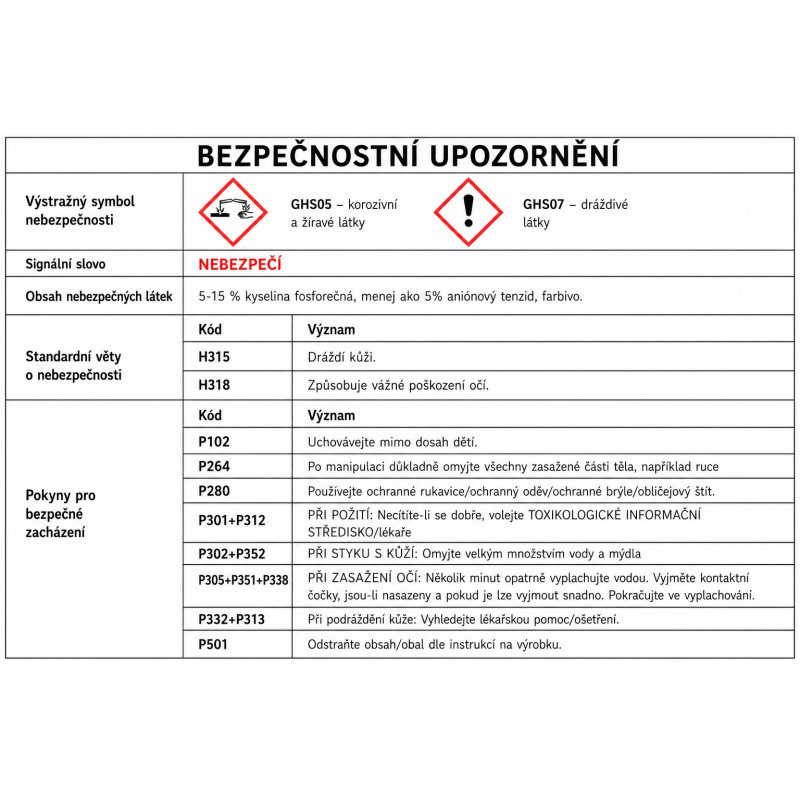Fixinela dezinfekční čistič 500 ml