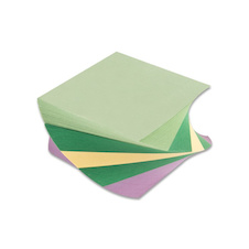 Záznamní kostka barevná - 9 cm x 9 cm x 5 cm / mix lepená točená vazba