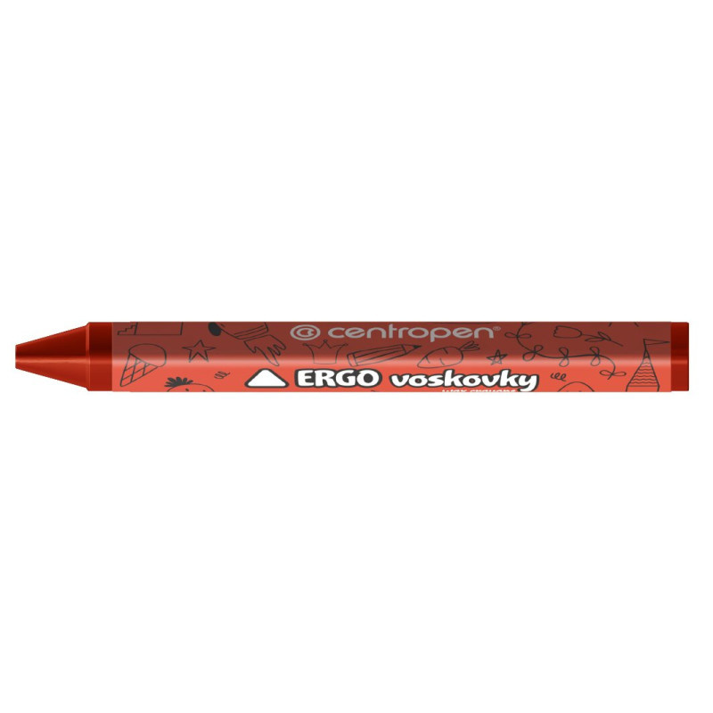 Pastelky voskové Centropen 9531 trojhranné - 6 barev