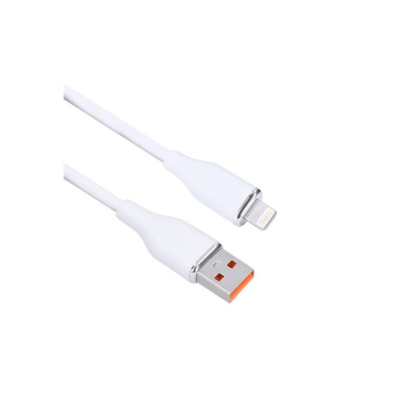 Kabel nabíjecí silikonový - USB 2.0 A - Lightning konektor / 1 m