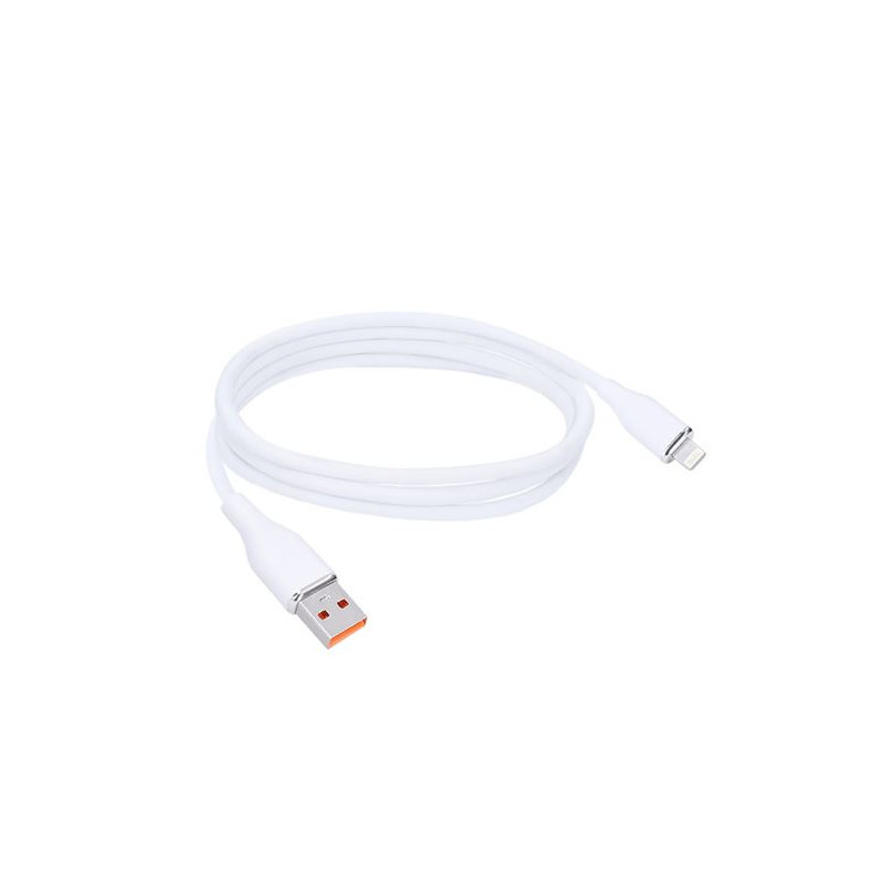 Kabel nabíjecí silikonový - USB 2.0 A - Lightning konektor / 1 m