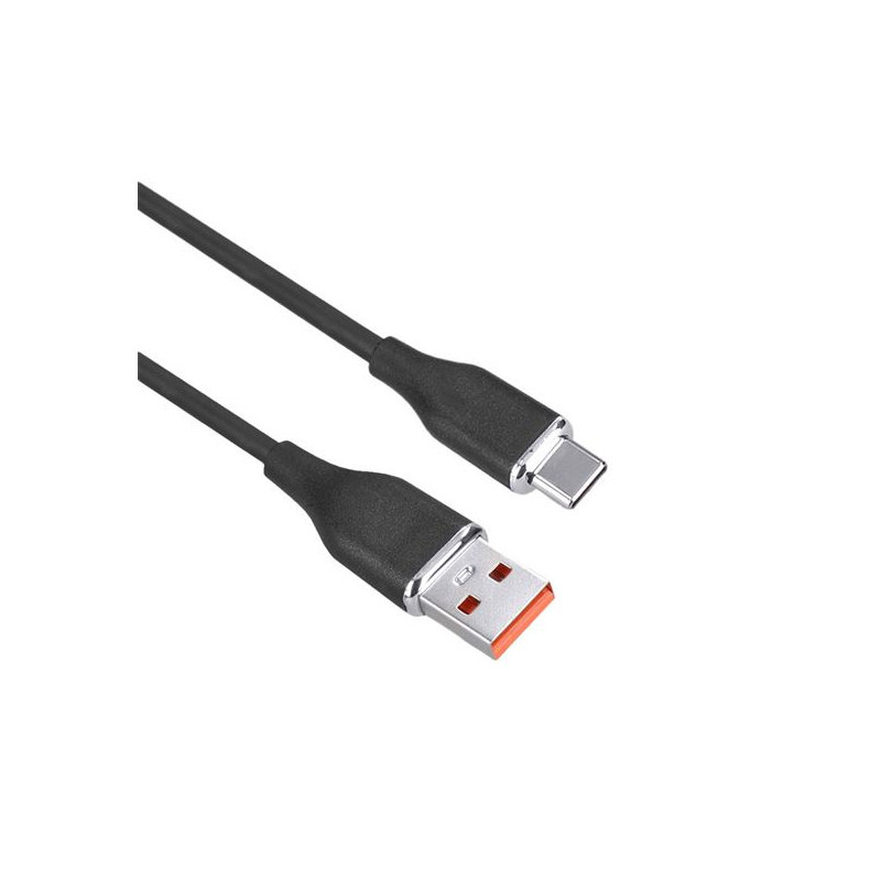 Kabel nabíjecí silikonový - USB 2.0 A - USB-C / 1 m
