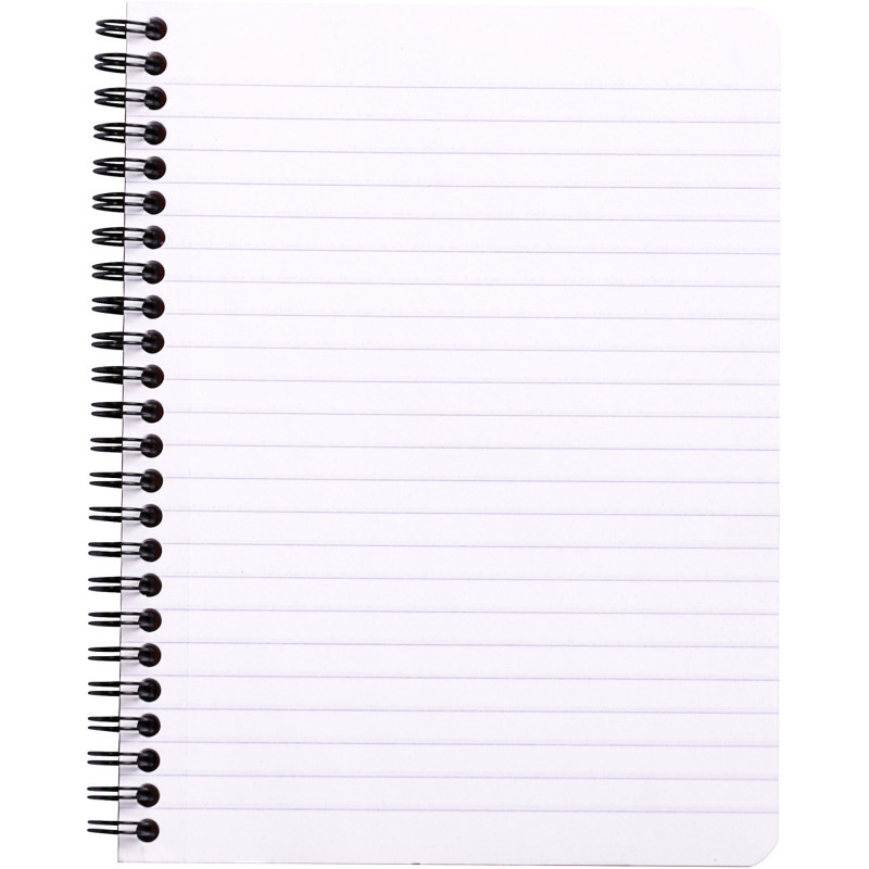 Blok kroužkový Clairefontaine Rhodia A5+ - linka / 80 listů / černá