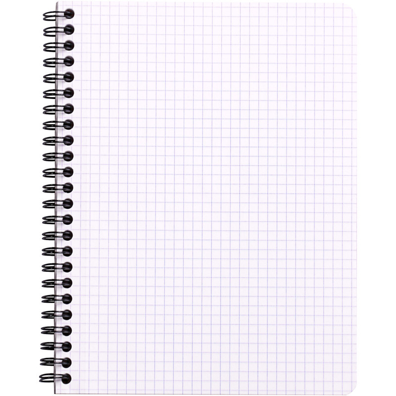 Blok kroužkový Clairefontaine Rhodia A5+ - čtvereček / 80 listů / oranžová