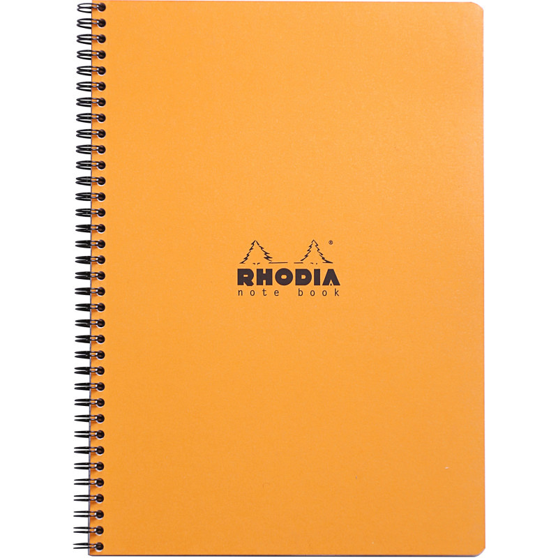 Blok kroužkový Clairefontaine Rhodia A4+ - linka / 80 listů / oranžová