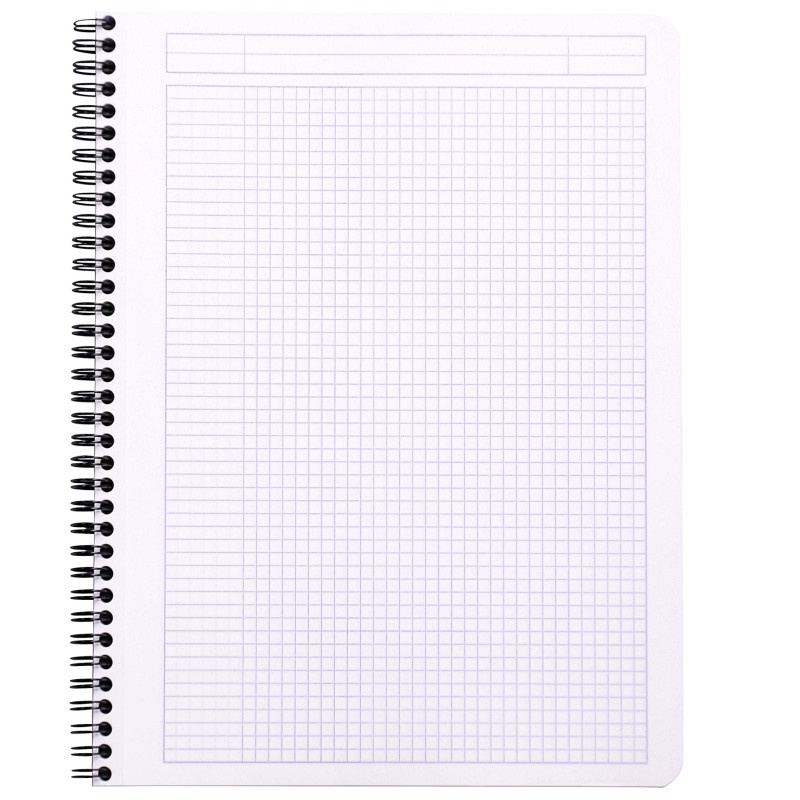 Blok kroužkový Clairefontaine Rhodia A4+ - čtvereček / 80 listů / černá