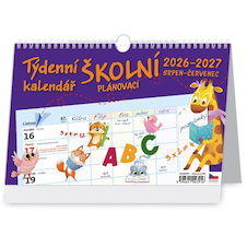 Kalendář stolní Školní plánovací - týdenní 2026/2027