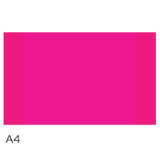 Obal na sešity A4 - neon růžová