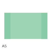 Obal na sešity A5 - pastel zelená