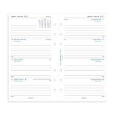 Diář Filofax Saffiano ZIP Compact - osobní / modrá