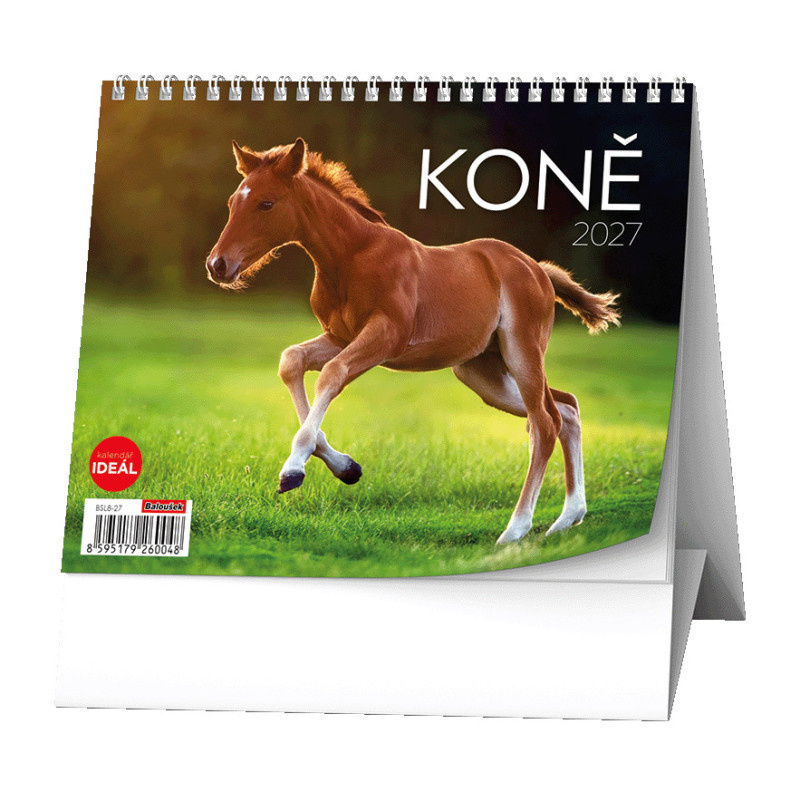 Kalendář stolní MINI - Koně / BSL8