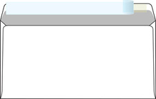 Obálky DL samolepicí s krycí páskou - bez okénka / 1000 ks