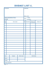 MSK 7400011 dodací listy 100 listů NCR A5