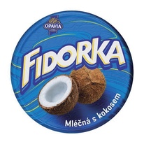 Opavia Fidorka Mléčná s kokosem, 30g