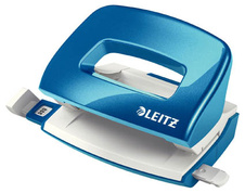 Leitz NeXXt 5060 mini kancelářský děrovač / metalická modrá