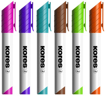 Popisovač Kores K-Marker Flipchart - sada 6 ks / kulatý hrot