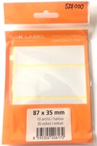 Samolepicí etikety v sáčku - 87 x 35 mm / 30 etiket