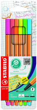 Liner STABILO® point 88 Neon - sada 6 ks