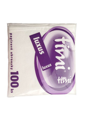 Timi papírové ubrousky svačinové 1-vrstvé 30 cm x 30 cm 100ks