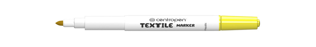 Značkovač Centropen 2739 na textil - žlutá