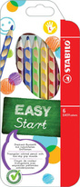 Trojhranné pastelky STABILO EASYcolors - 6 barev / pro praváky