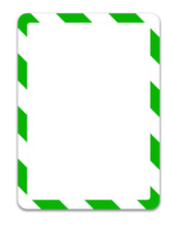 Kapsy Magneto bezpečnostní - A4 / zeleno-bílá / 2 ks / samolepicí