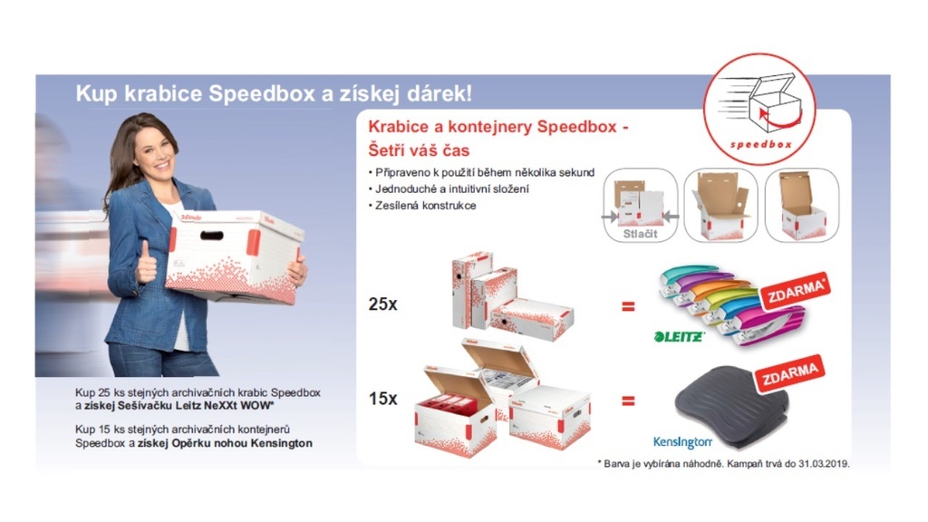 Archivní box Speedbox - hřbet 15 cm / bílá / 623909