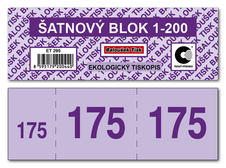 Šatnové bloky Baloušek 135 x 47 mm / 1-200 / 8 odstínů barev / ET295