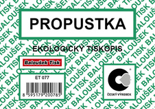 Baloušek propustka - A7 / 50 listů / ET077