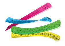 Pravítko 30 cm Kores ELASTIC ohebné / mix 4 barev