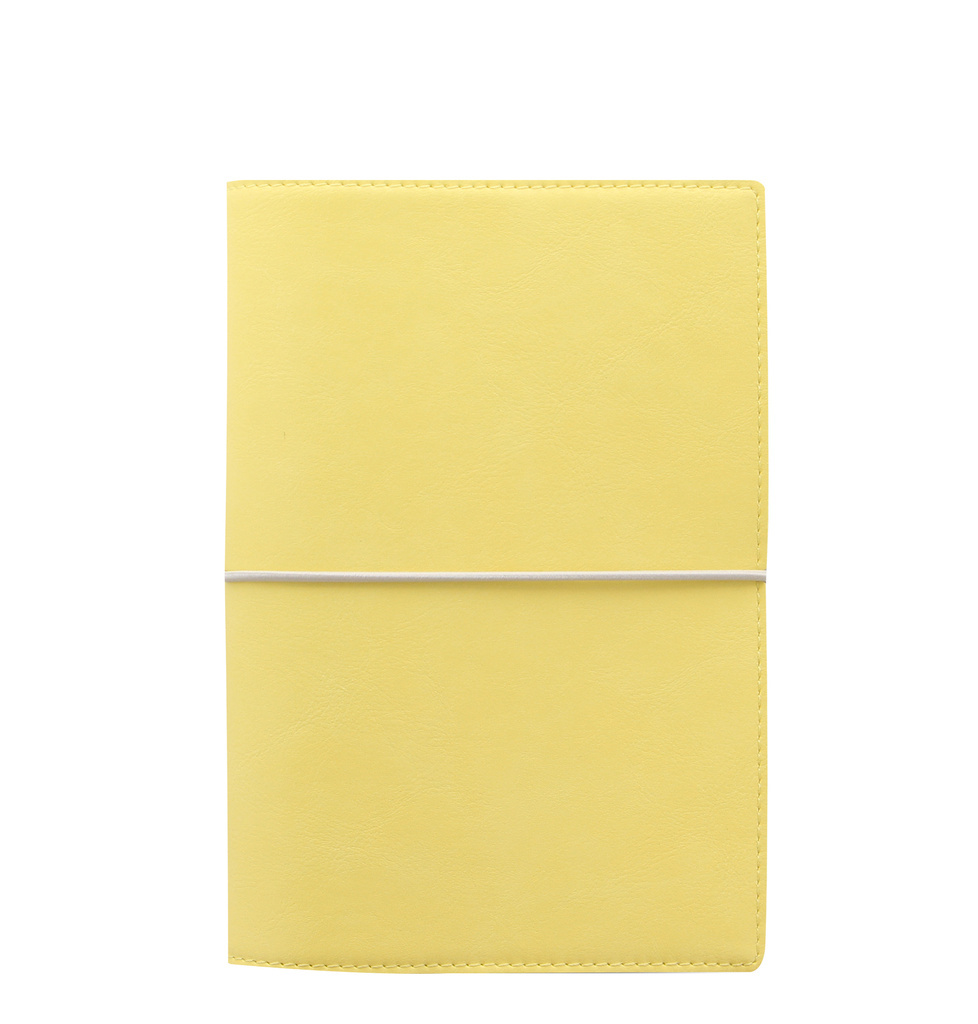Diář Filofax Domino Soft - A6 osobní týdenní pastelová žlutá