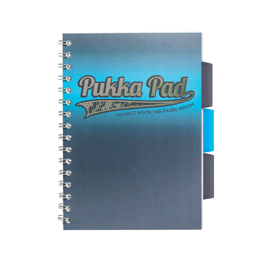 Blok kroužkový Pukka Pad Elektra - A5 / linka / modrá