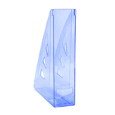 Stojan na spisy Office products - transparentní modrá