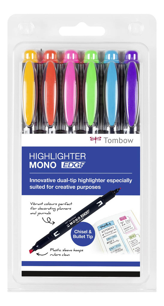Tombow MONO zvýrazňovače sada 6 ks