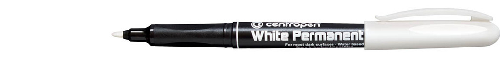 Popisovač Centropen Permanent White 2686 / bílá