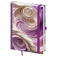 Diář VARIO Matragi Violet - A5 / denní / s gumičkou