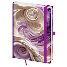 Diář VARIO Matragi Violet - A5 / týdenní / s gumičkou